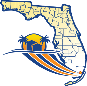 Map showing the location of Homestead in Florida.